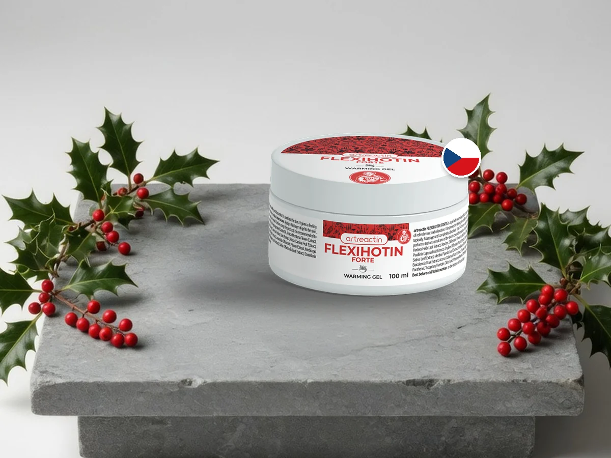 Flexihotin Forte — krabička a kelímek 100 ml, fotografie výrobce